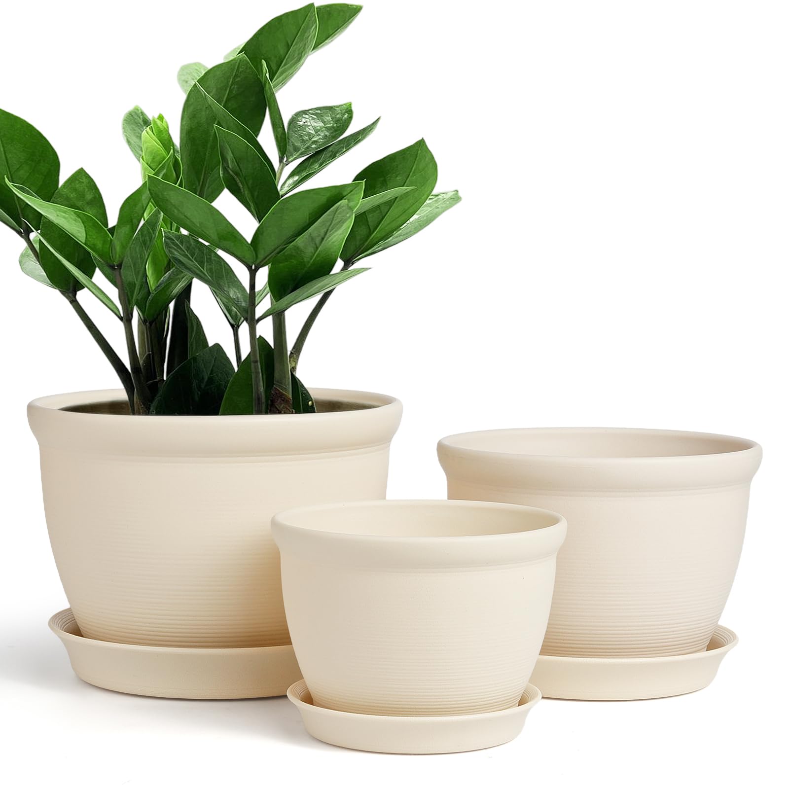 Amazon.com: FAMILY Plant Planter 6 Piece Plastic Planter Set 2